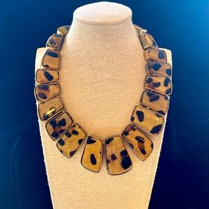 Vintage Reversible Cheeta/Black Enamel Choker